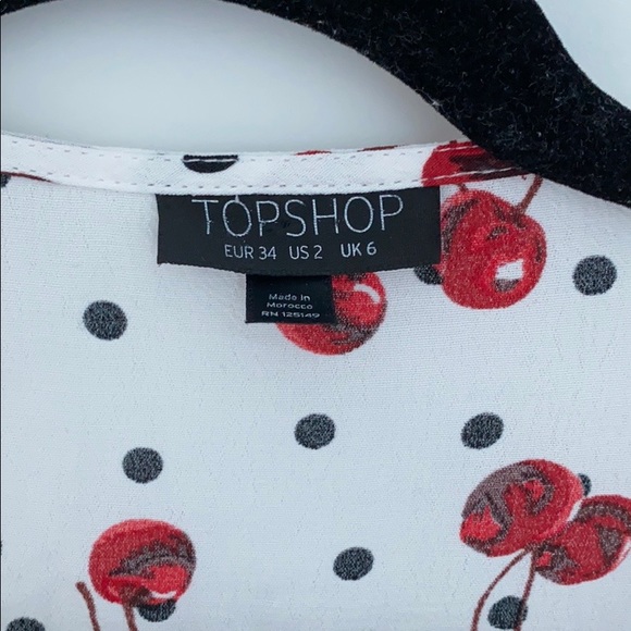 Topshop Cherry Polka Dot Top 🍒 - Picture 6 of 8